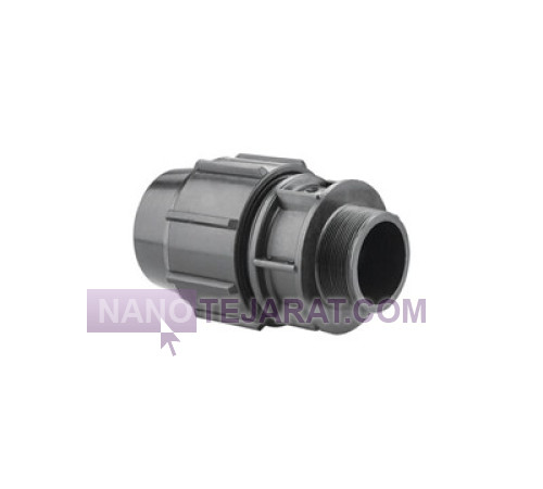 Threaded Male Polyethylene Connector Size 50x1 1-4